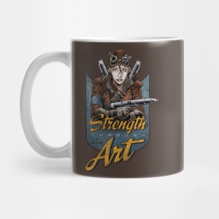 Strength Through Art - Steampunk Mug